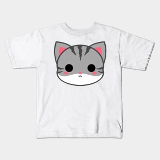 Cute Tabby Cat Kids T-Shirt